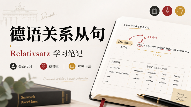 德语关系从句 Relativsatz 详细学习笔记